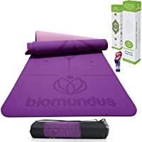 biomundus Esterilla Yoga Mat Antideslizante Esterilla Deporte en Casa Colchoneta Gimnasia Material Ecologico TPE Grado A…